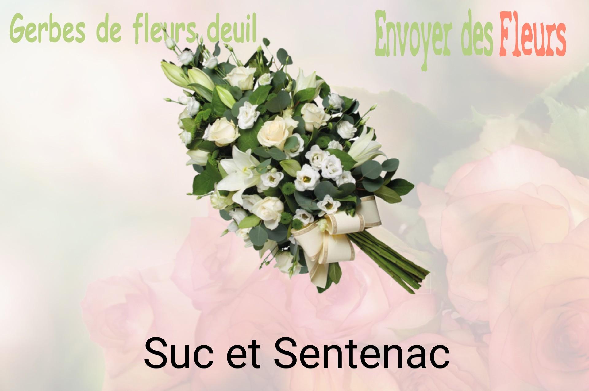 Gerbe de fleurs de deuil livrée à Suc-et-Sentenac